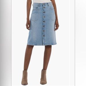 Kut from the Kloth Light Blue Pencil Skirt